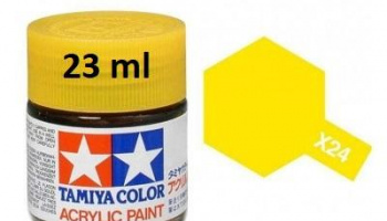 X-24 Clear Yellow Acrylic Paint 23ml X24 - Tamiya