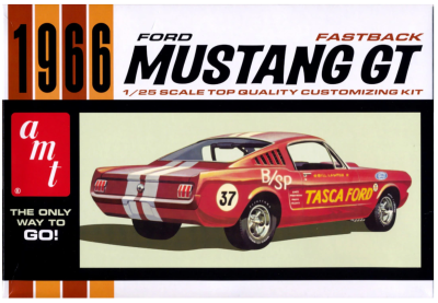 1966 FORD MUSTANG FASTBACK 2+2 1/25 - AMT