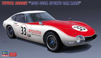 SLEVA 221,-Kč  25% DISCOUNT - Toyota 2000GT “1968 SCCA Sports Car Race” 1/24 - Hasegawa