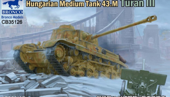 SLEVA 297,-Kč 30%DISCOUNT - Hungarian Medium Tank 43.m Turan III 1:35 - Bronco