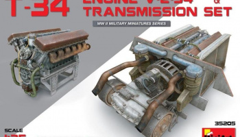 1/35 T-34 Engine(V-2-34) & Transmission Set