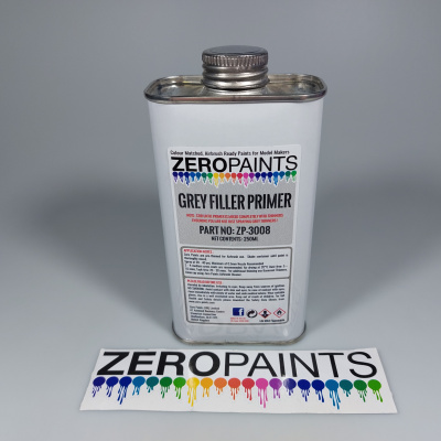 Airbrushing Grey Primer/Micro Filler (250ml) - Zero Paints