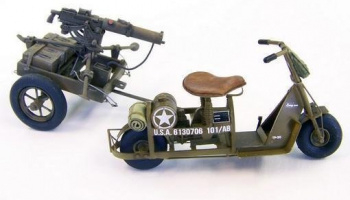 1/35 U.S. Airborne scooter with machine gun