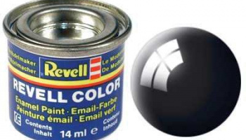 Barva Revell emailová 07 (32107) leská černá (black gloss)