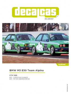 BMW M3 E30 Team Alpina - Decalcas