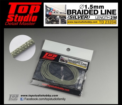 Braided Line Silver 1,5mm - Top Studio