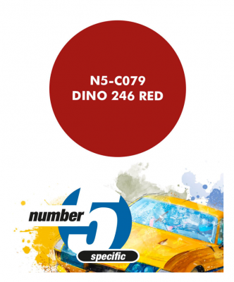 Dino 246 Red  Paint for Airbrush 30 ml - Number 5
