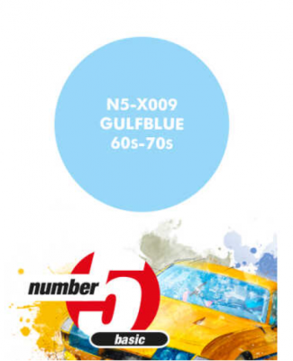 Gulf blue 60s-70s  Paint for Airbrush 30 ml - Number 5
