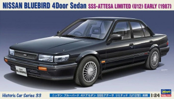 SLEVA 230,-Kč 30% DISCOUNT - Nissan Bluebird 4Door Sedan SSS-Attesa Limited (U12) Early (1987) 1/24 HC33- Hasegawa