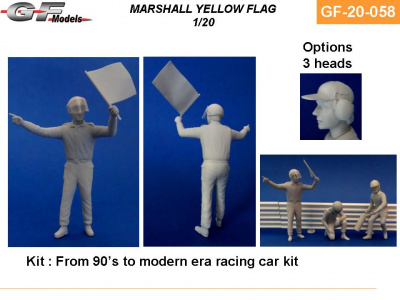 Marshall Yellow Flag Figure 1/20 - GF Models