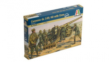 Model Kit figurky 6165 - WWII - Cannone da 149/40 with Crew (1:72) - Italeri