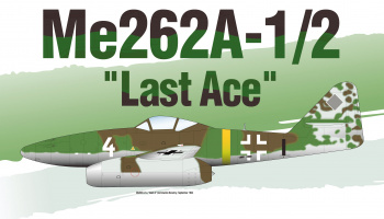 Model Kit letadlo 12542 - Me262A-1/2 "Last Ace" LE: (1:72) - Academy