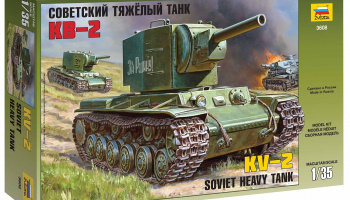 Soviet heavy tank KV-2 (1:35) - Zvezda