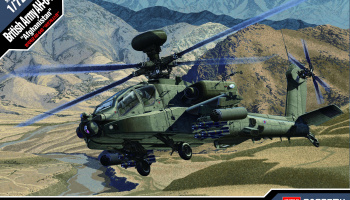 Model Kit vrtulník 12537 - British Army AH-64 "Afghanistan" (1:72) - Academy