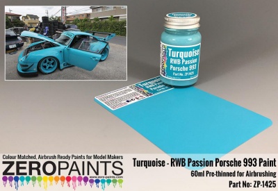 RWB Rauh Passion Porsche 993 Turquoise Paint 60ml - Zero Paints