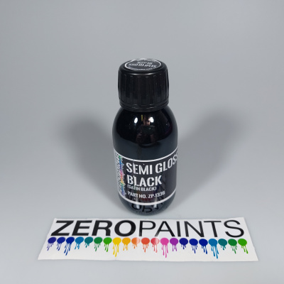 Semi-Gloss Black Paint 100ml - Zero Paints