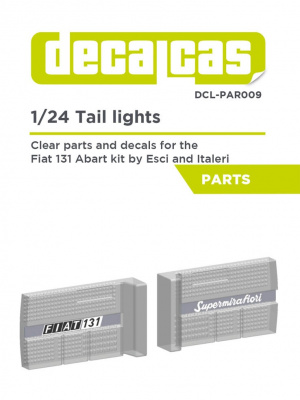 Tail lights for Fiat 131 Abarth - Decalcas