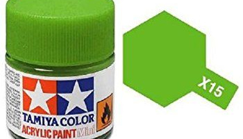 X-15 Light Green 10ml Acrylic Paint Mini X15 - Tamiya