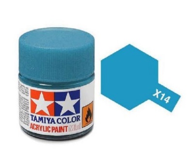 X-14 Sky Blue Acrylic Paint Mini X14 - Tamiya