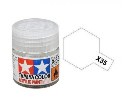X-35 Semi Gloss Clear Acrylic Paint Mini X35 - Tamiya