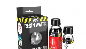 RESIN WATER 2 COMPONENTS EPOXY RESIN 180ML - AK-Interactive