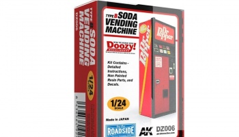 SLEVA 25% DISCOUNT - RETRO SODA VENDING MACHINE / TYPE B 1/24 - AK-Interactive