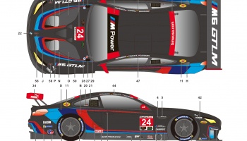 BMW M6 GTLM IMSA 17 Petit LM Team RLL - SKDecals