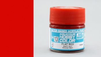 Hobby Color H 013 - Flat Red - Gunze