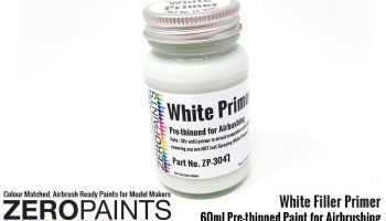 Airbrushing White Primer/Micro Filler 60ml - Zero Paints