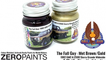 Fall Guy 1982 GMC K-2500 Met Brown /Gold Paint Set 2x30ml - Zero Paints