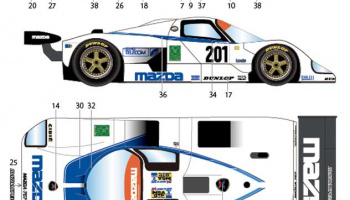 x60 FFSMC Productions 1/32 Decals Hankook Ventus DTM Race Plus Tires 