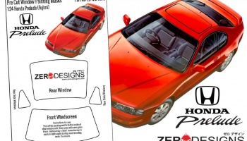 Honda Prelude Pre Cut Window Painting Masks (Fujimi) - Zero Paints