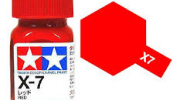 X-7 Red Enamel Paint X7 - Tamiya