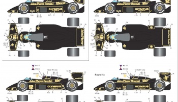 Decal for 1/20 Lotus 97T JPS Team for Fujimi #90640 / 90740 - Decalpool