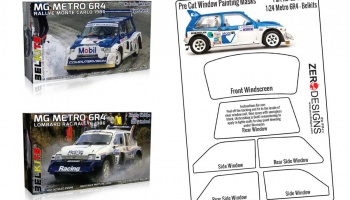 MG Metro 6R4 Pre Cut Window Painting Masks (Belkits) - Zero Paints