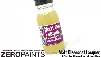 Matt Clearcoat Lacquer 60ml - Zero Paints