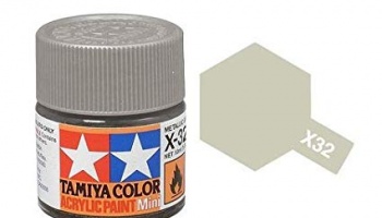 X-32 Titanium Silver Acrylic Paint Mini X32 - Tamiya