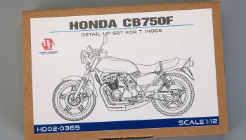 Honda CB750F Detail-up Set For T 14066（PE+Metal parts+Resin+Metal Logo）- Hobby Design