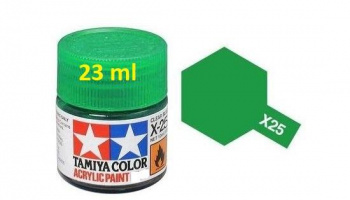 X-25 Clear Green Acrylic Paint 23ml X25 - Tamiya
