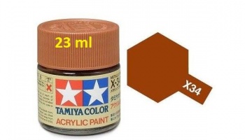 X-34 Metalic Brown 23ml - Tamiya