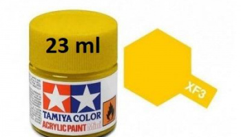 XF-3 Flat Yellow Acrylic Paint 23ml XF3 - Tamiya