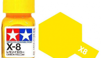 X-8 Lemon Yellow Enamel Paint X8 - Tamiya