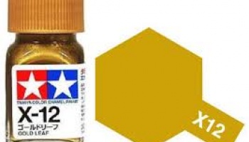 X-12 Gold Leaf Enamel Paint X12 - Tamiya