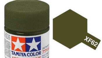 XF-62  Olive Drab Acrylic Paint Mini XF62 - Tamiya