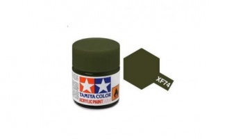 XF-74  Olive Drab Acrylic Paint Mini XF74 - Tamiya