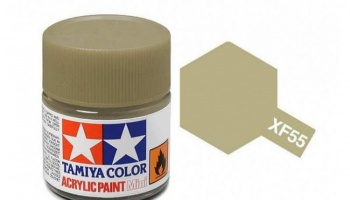 XF-55  Deck Tan Acrylic Paint Mini XF55 - Tamiya