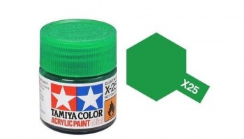 X-25  Clear Green Acrylic Paint Mini X25 - Tamiya
