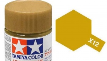 X-12  Gold Leaf Acrylic Paint Mini X12 - Tamiya