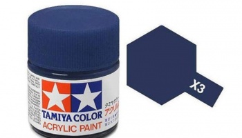 X-3  Royal Blue Acrylic Paint Mini X3 - Tamiya