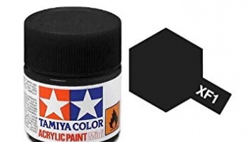 XF-1 Flat Black Acrylic Paint Mini XF1 - Tamiya
